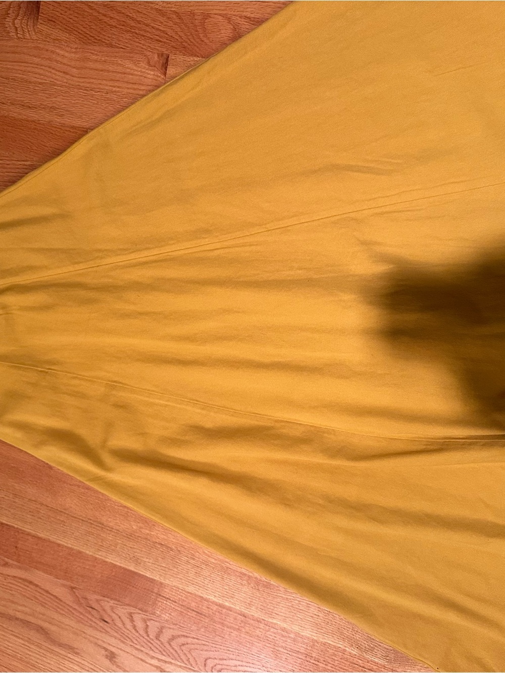 Maeve Mustard Yellow Button-Front A-Line Skirt - Picture 4 of 4